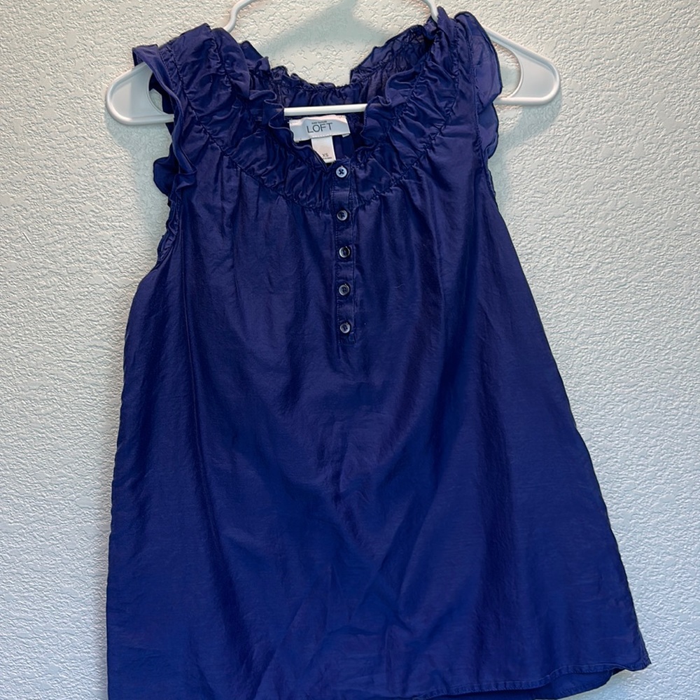 Loft XS Blue blouse